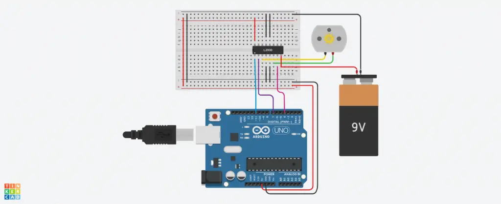How to Connect L293D Motor Driver with Arduino